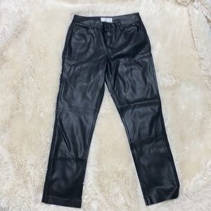 MANGO FAUX LEATHER PANTS